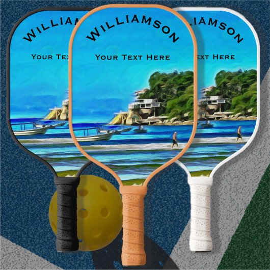 Mismaloya Vissen Boats 0346 Pickleball Paddle