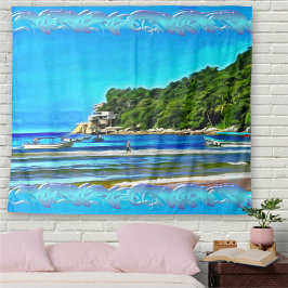 Mismaloya Vissen Boats 0346 Wandkleed