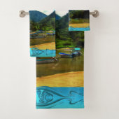 Mismaloya, Vissende Boats 0344 Bad Handdoek (Insitu)