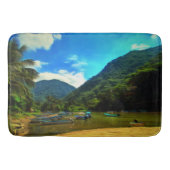 Mismaloya, Vissende Boats 0344 Badmat (Voorkant)