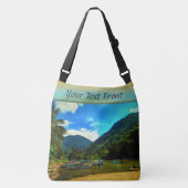 Mismaloya, Vissende Boats 0344 Crossbody Tas (Voorkant)