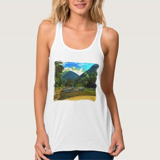 Mismaloya, Vissende Boats 0344 Tanktop (Voorkant)