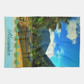 Mismaloya, Vissende Boats 0344 Theedoek (Horizontaal)