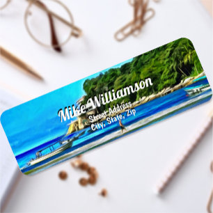 Mismaloya Vist Boats 0346 Adres Etiket