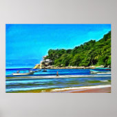 Mismaloya Vist Boats 0346 Art Print (Voorkant)