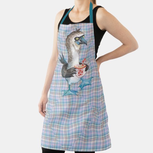 Mismatch Blue Pink Paars Pset Cheeky Penguin Schort (Insitu)