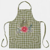 Mismatch Green Pset en kerstbomen Schort (Voorkant)