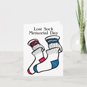 Mismatch Lost Sock Memorial Day Kaart