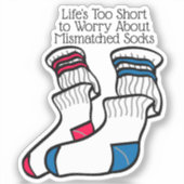 Mismatch Lost Sock Memorial Day Sticker (Voorkant)