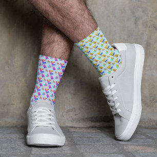 Mismatch Pattern 80s Pop Color Sokken