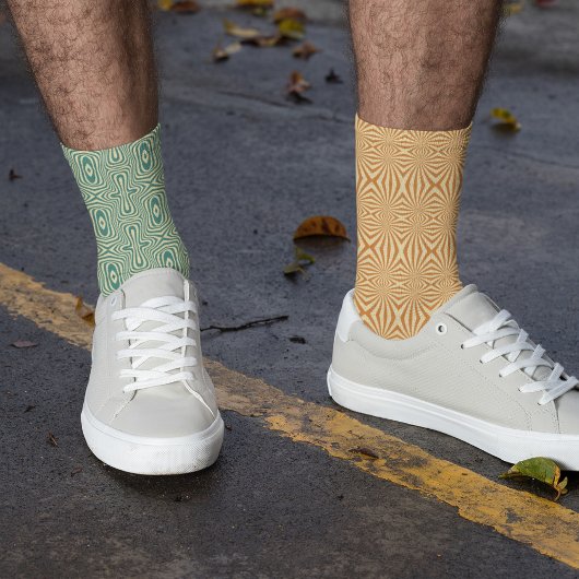Mismatch Pattern 80s Psychedelic Sokken