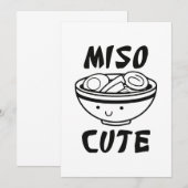 Miso Cute Bedankkaart (Voorkant / Achterkant)