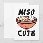 Miso Cute Bedankkaart (Voorkant / Achterkant)