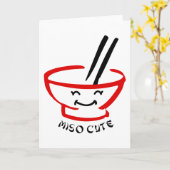 Miso Cute Kaart (Gele Bloem)