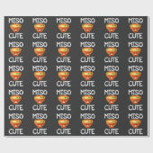 Miso Cute Sushi Soup Kawaii Cadeaupapier (Vlak)