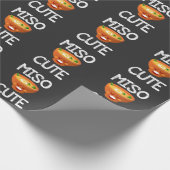 Miso Cute Sushi Soup Kawaii Cadeaupapier (Hoek)