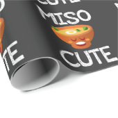 Miso Cute Sushi Soup Kawaii Cadeaupapier (Rol Hoek)