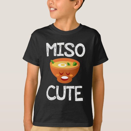 Miso Cute Sushi Soup Kawaii T-shirt (Voorkant)