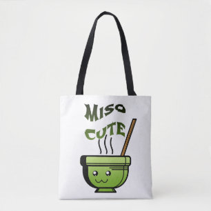 Miso Cute Vegan Humor Tote Bag
