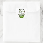 Miso Cute Vierkante Sticker (Tas)