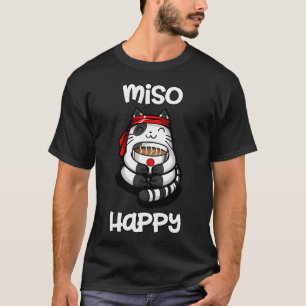 Miso Happy Cat Sushi T-shirt