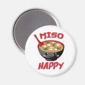 Miso Happy Funny Food Kawaii Magneet (Voorkant / Achterkant)