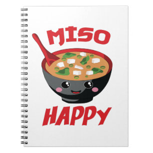 Miso Happy Funny Food Kawaii Notitieboek