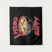 Miso Happy Funny Food Kawaii Wandkleed (Voorkant)
