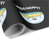 Miso Happy Funny Soup Pun Dark BG Cadeaupapier (Rol Hoek)