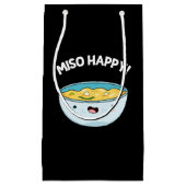 Miso Happy Funny Soup Pun Dark BG Klein Cadeauzakje (Voorkant)