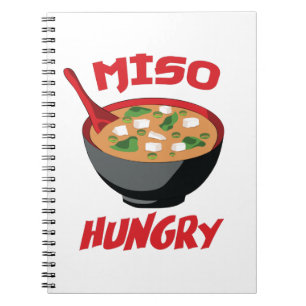 Miso Hungry Funny Food Kawaii Notitieboek