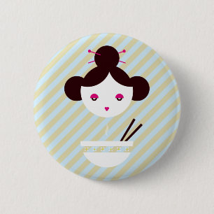 Miso meisje ronde button 5,7 cm