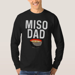 Miso-ontwerpen voor vader mannen Japans Miso-soep T-shirt