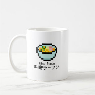 Miso Ramen Retro Pixel Art Koffiemok