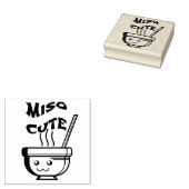 Miso Schattig Rubberstempel (Gestempeld)