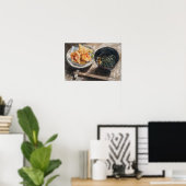 Miso-soep en Tempura Poster (Thuiskantoor)