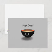 "Miso Sorry" Kaart verontschuldiging (Voorkant / Achterkant)