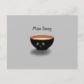 "Miso Sorry" Kaart verontschuldiging (Voorkant)