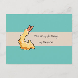 "Miso Sorry voor mijn Tempura-excuses" Briefkaart
