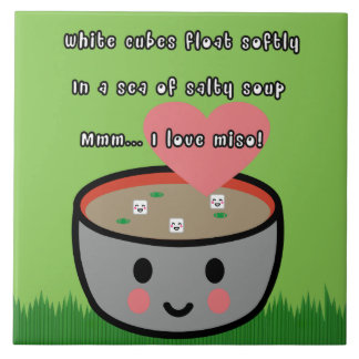 Miso Soup Haiku Tegeltje