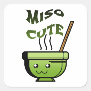 Miso Vierkante Sticker