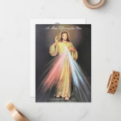 Misoffer intenties Goddelijke Barmhartigheid Jezus Notitiekaartje (Voorkant / Achterkant in situ)