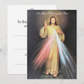 Misoffer intenties Goddelijke Barmhartigheid Jezus Notitiekaartje (Voorkant / Achterkant)