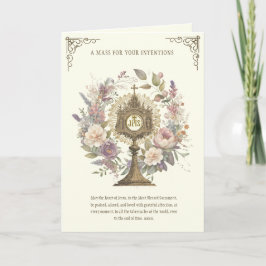 Misofferbloemen Goddelijke Lofprijzingen Eucharist Kaart