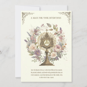 Misofferbloemen Goddelijke Lofprijzingen Eucharist Kaart