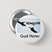 Misotheïsme Ronde Button 5,7 Cm (Voorkant /achterkant)