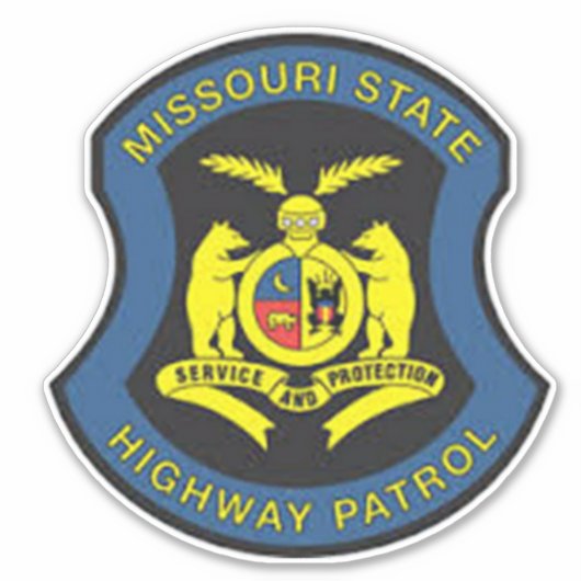 MISOURI STATE HIGHWAY PATROUILLE STICKER (Voorkant)