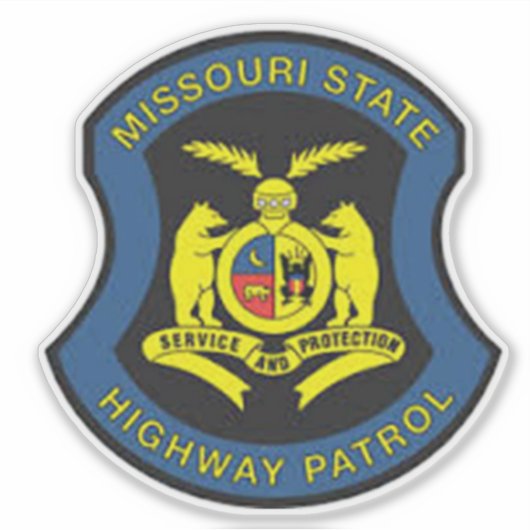 MISOURI STATE HIGHWAY PATROUILLE STICKER (Voorkant)