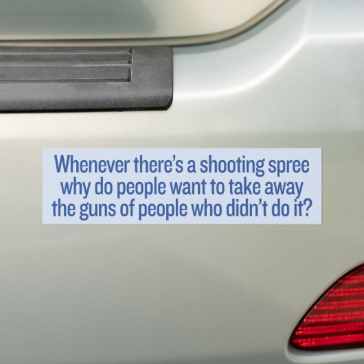 Misplaatste Bumpersticker ontwapening (Op auto)