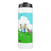 Misplaatste T-shirt-off Cartoon - Funny Thermosbeker (Voorkant)